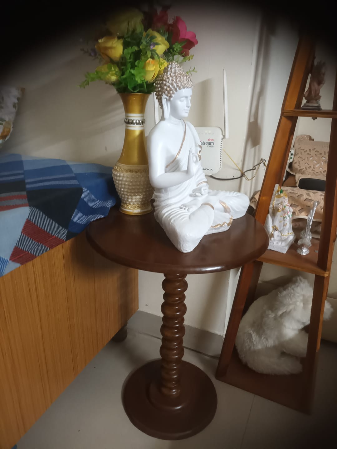 Customer photo review of Wooden Side Table for Living Room Coffee End Table