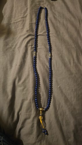 Customer photo review of Lapis Lazuli Third Eye Mala