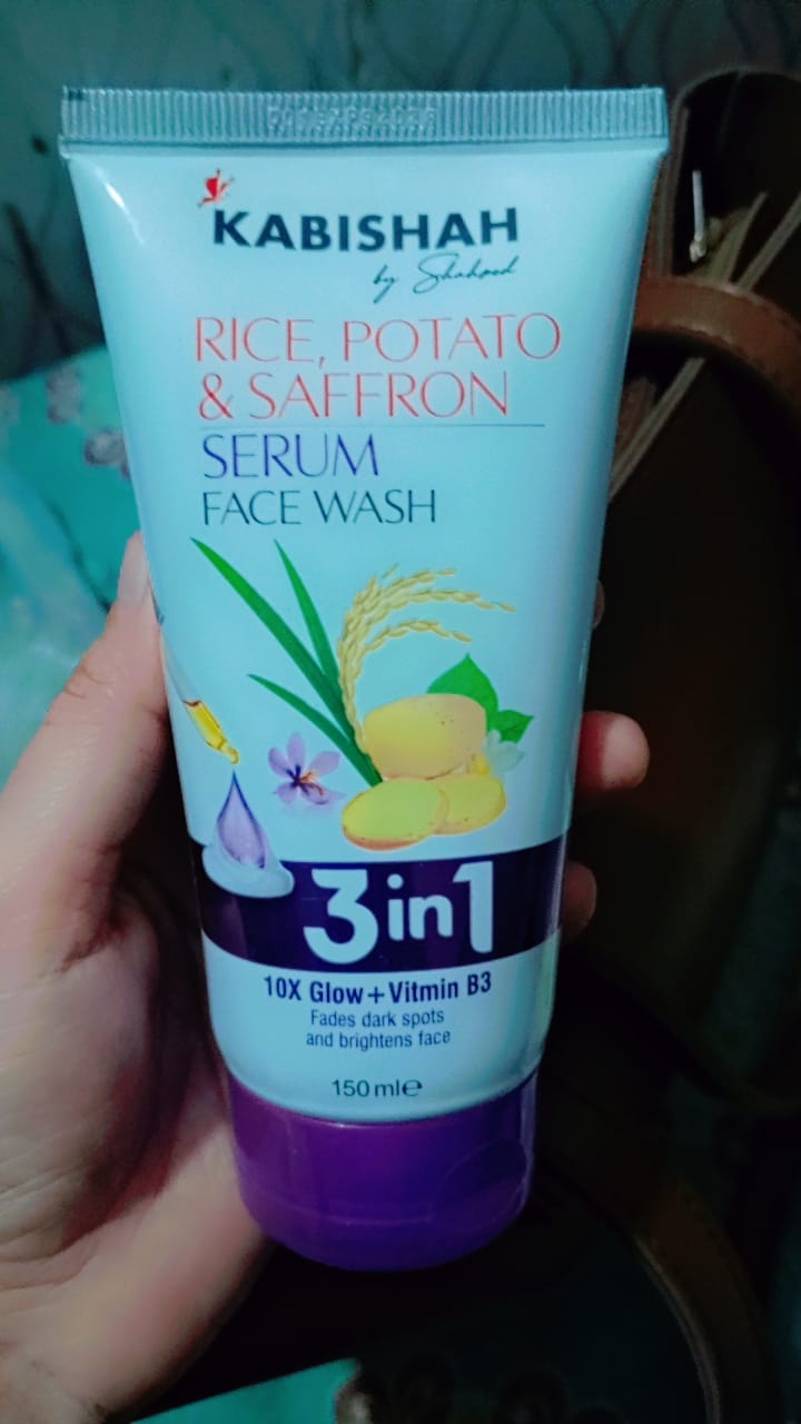 Customer photo review of Rice, Potato & Saffron Serum Facewash