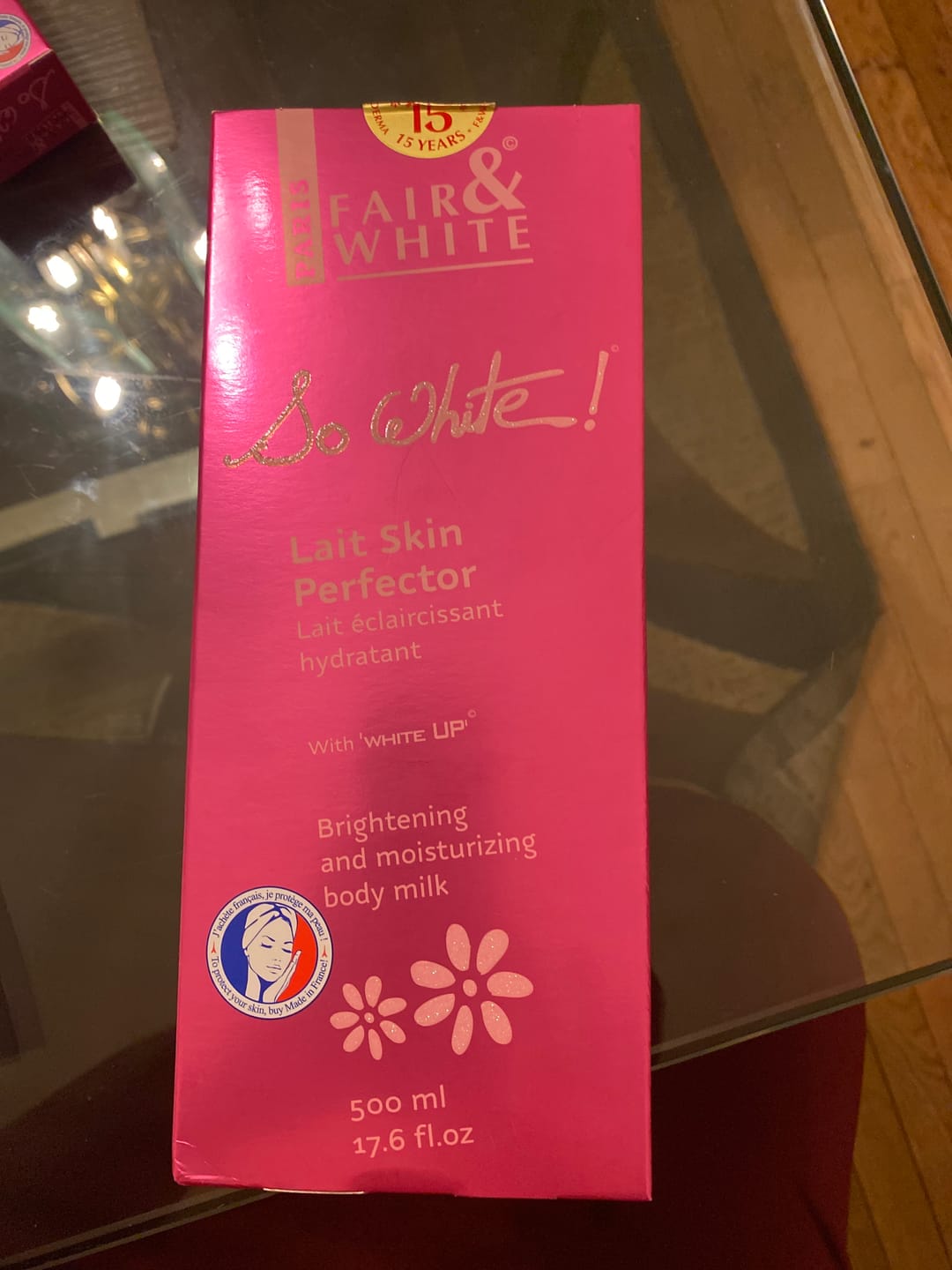 Customer photo review of FAIR & WHITE So White, Skin Brightening Lotion - 500 ml / 17.6 Fl oz - Daily Moisturizing Body Lotion