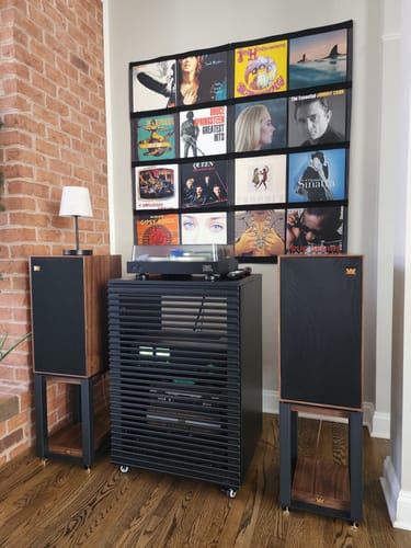 Customer photo review of 12" Vinyl Record Display Frame - LP Wall Storage