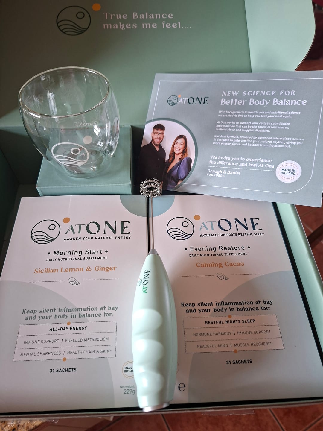 Customer photo review of Morning & Evening Bundle