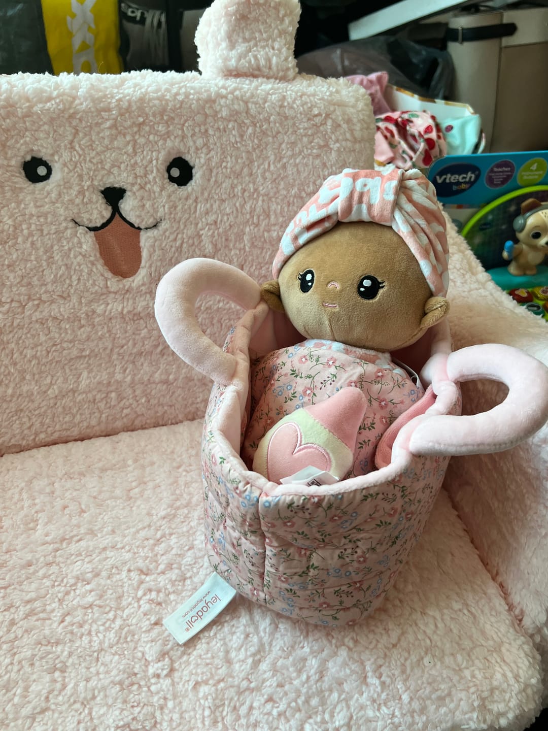 Customer photo review of Personalized Pudding Baby Girl - Tanned