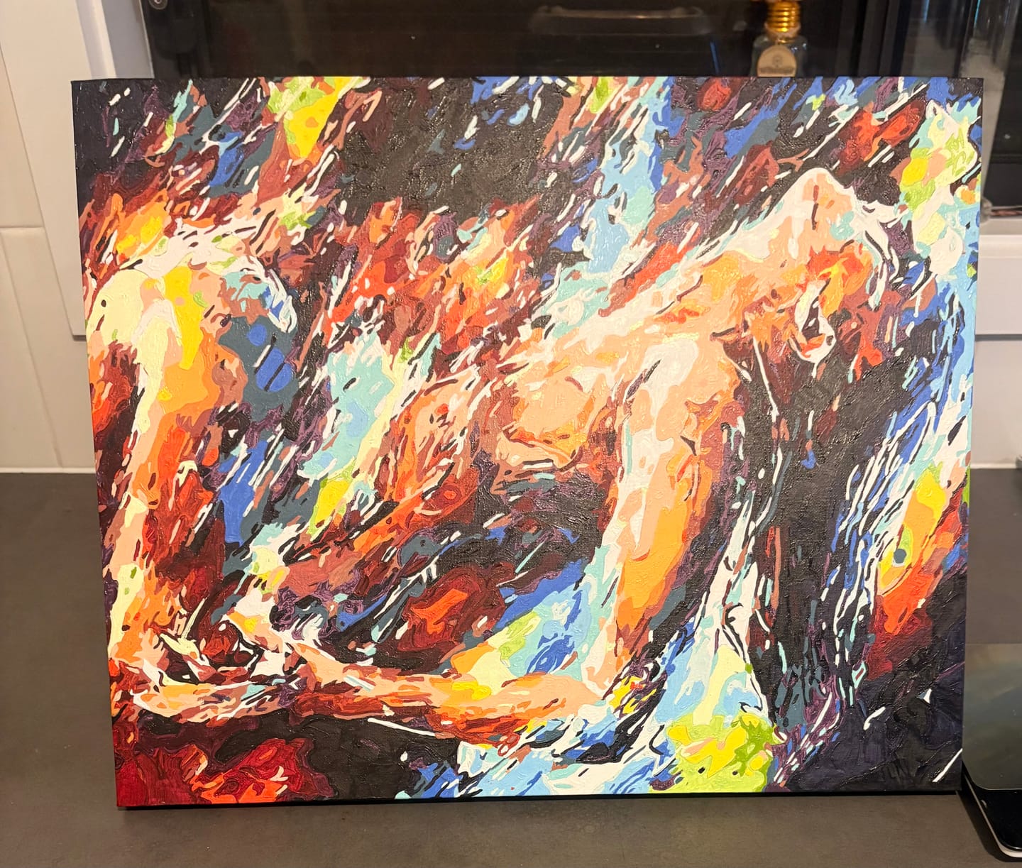 Customer photo review of Two Lovers | Paint by Numbers