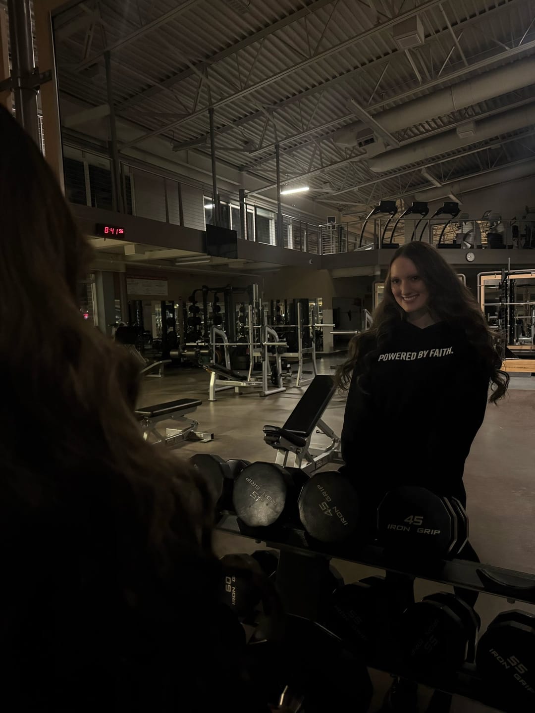 Customer photo review of Powered By Faith Hoodie
