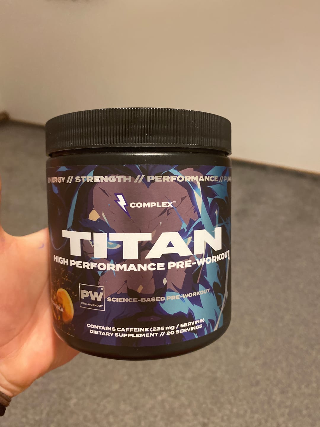 Customer photo review of Titan Pre-workout