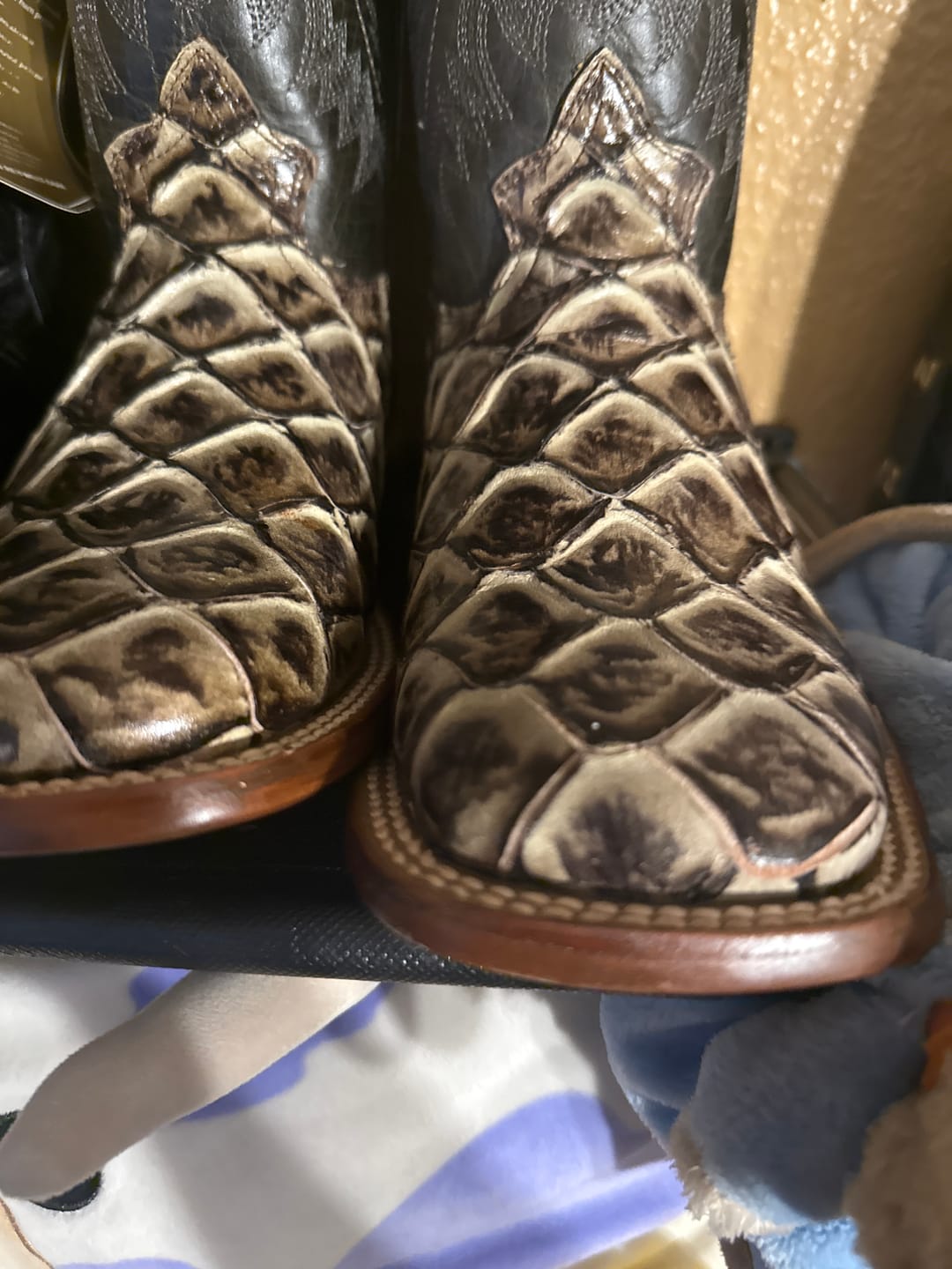 Customer photo review of Cowboy Boot Fish Gray Orix