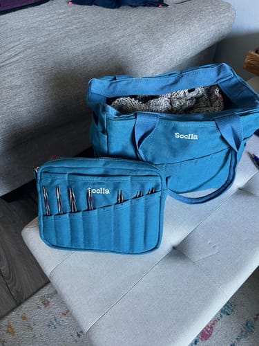 Customer photo review of Soolla Studio Bag + Pouch Bundle, Aquamarine