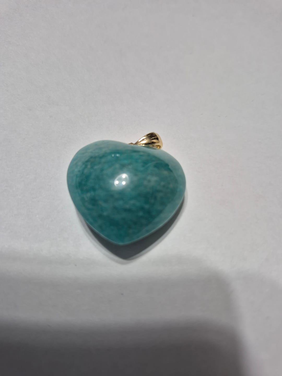 Customer photo review of Amazonite - Pendentif Coeur