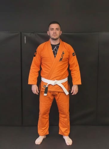 Customer photo review of Core Orange Brazilian Jiu Jitsu Mens BJJ Gi