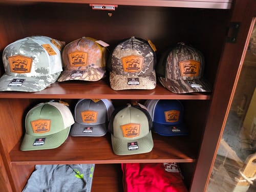 Customer photo review of Premium Custom Leather Patch Hats (Wholesale)