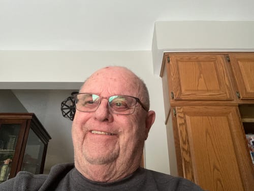 A selfie submitted by the reviewer of the Performance Eucalyptus Compression Socks.