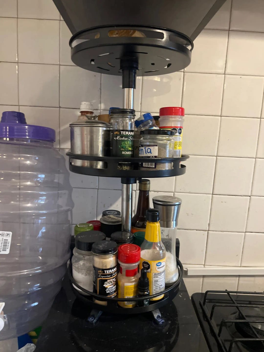 Customer photo review of DOESS Spice Rack Arco -3 Layers