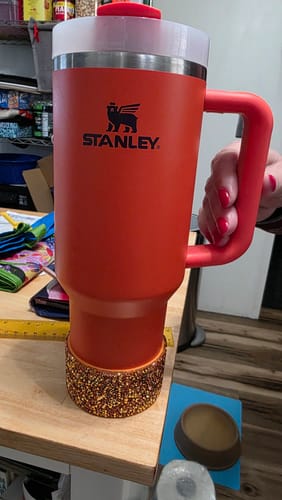 Customer photo review of Pumpkin Spice Druzy BLING Tumbler Boot