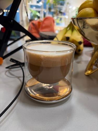 Customer photo review of FLUR Latte XL Glasses