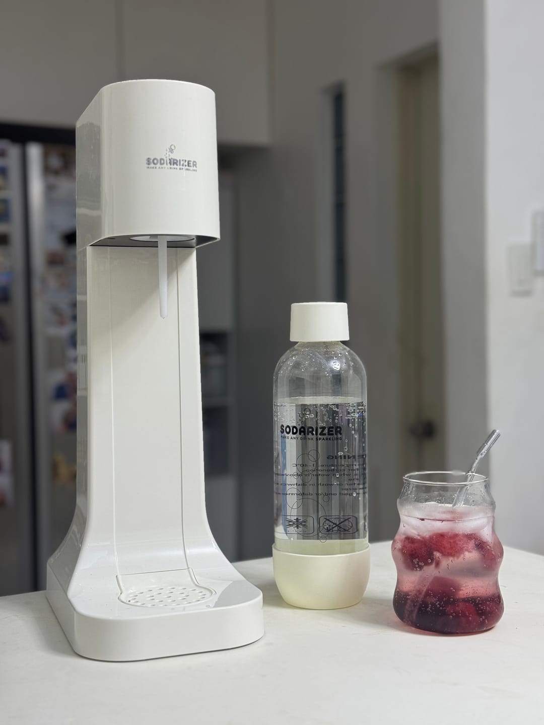 Customer photo review of Sodarizer Spark: Soda and Seltzer Water Maker