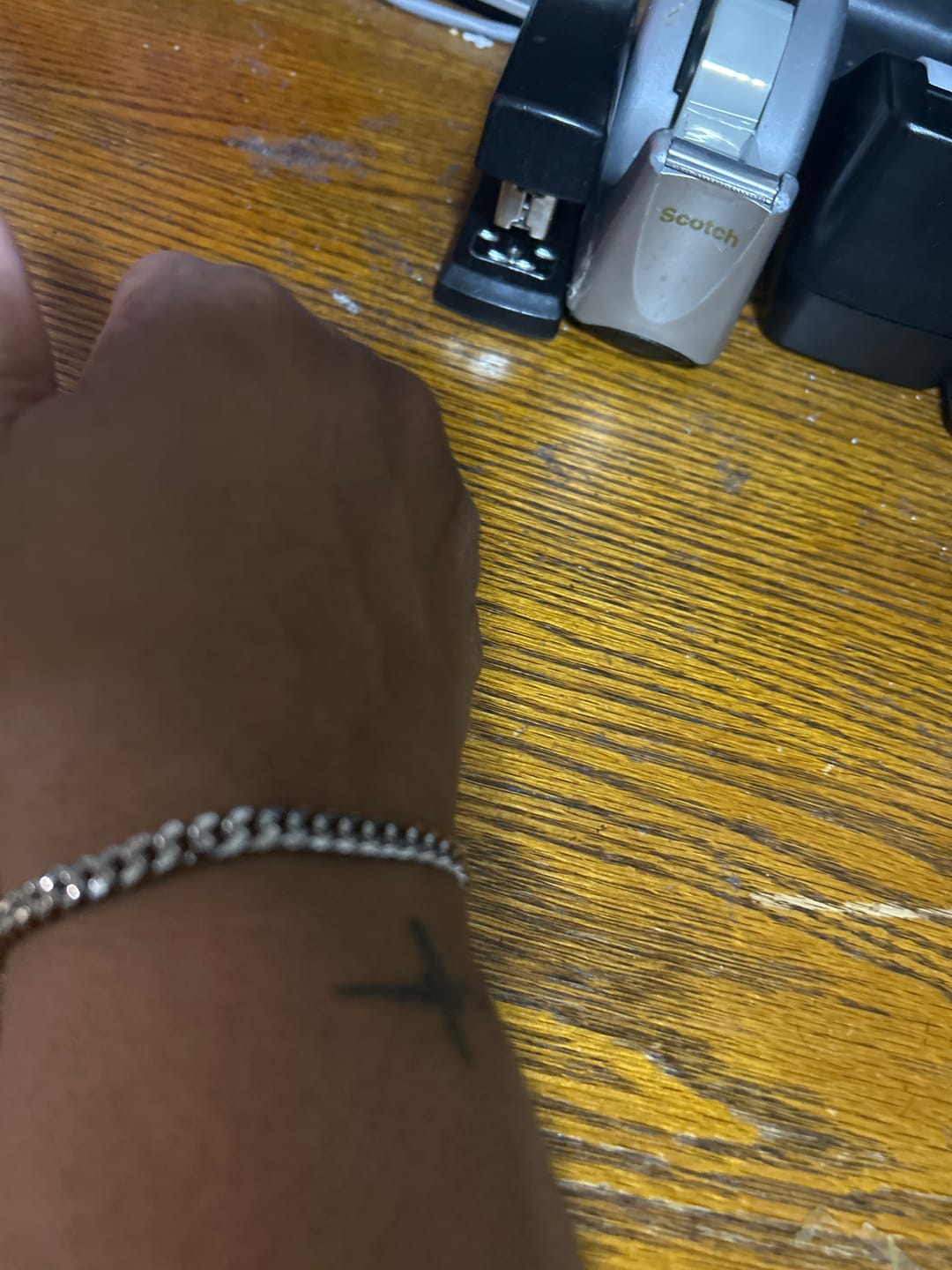 Customer photo review of Cuban Link Anklet