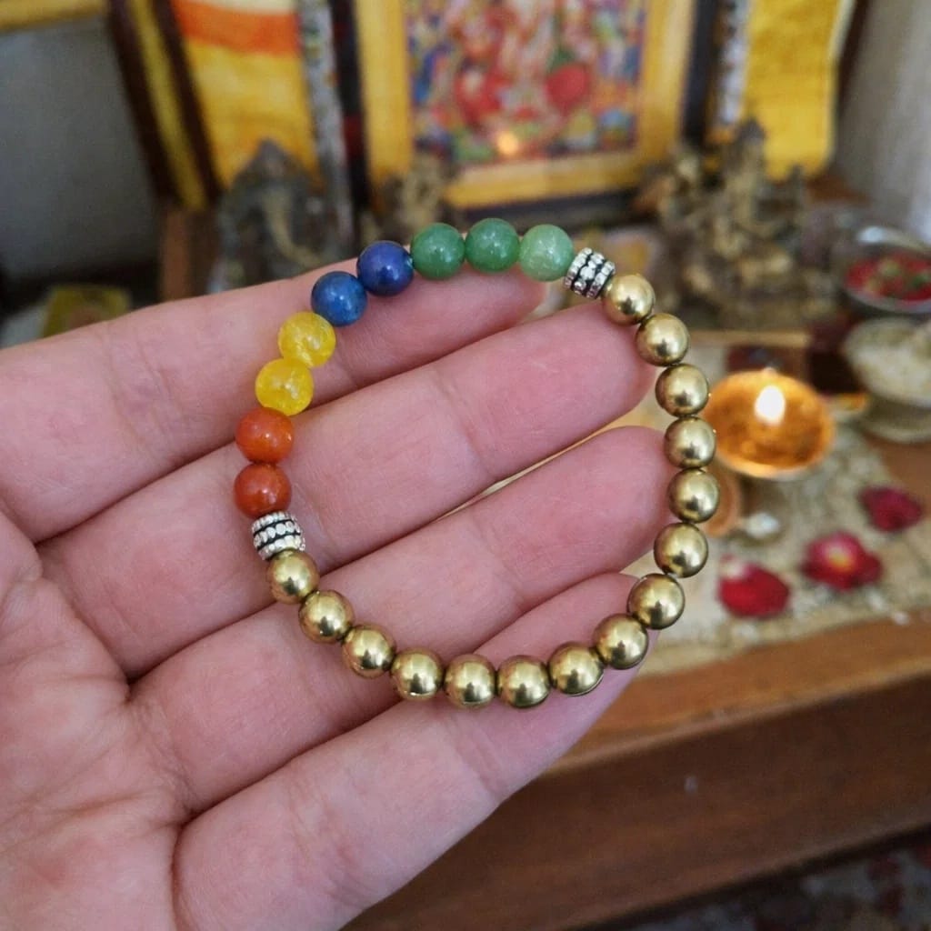 Customer photo review of Premium Job Promotion Vastu Bracelet 8mm — Vastu Remedy Citrine Green Aventurine Tiger Eye for Career Success, Wealth Opportunities & Professional Growth