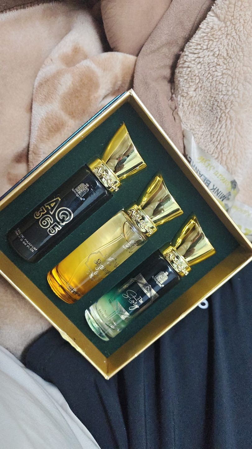 Customer photo review of Legendary Gift Set 3 Pcs Set of Premium Perfume Spray