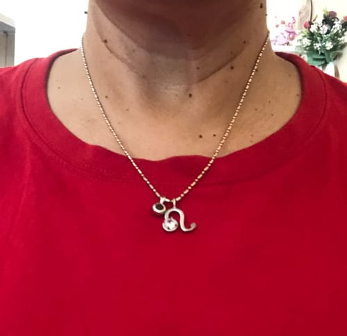 Customer photo review of Zodiac Necklace
