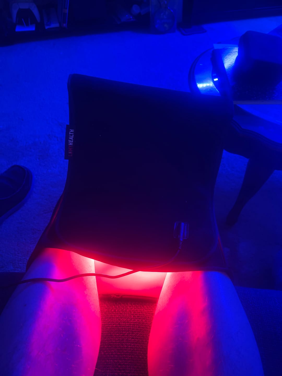 Customer photo review of Lumyhealth Deep Spectrum Red Light Therapy Boot
