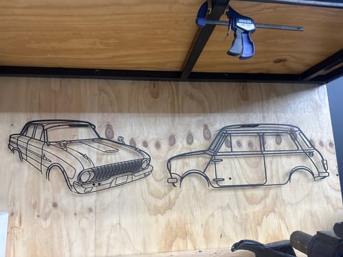 Customer photo review of Custom Made Metal Wall Art