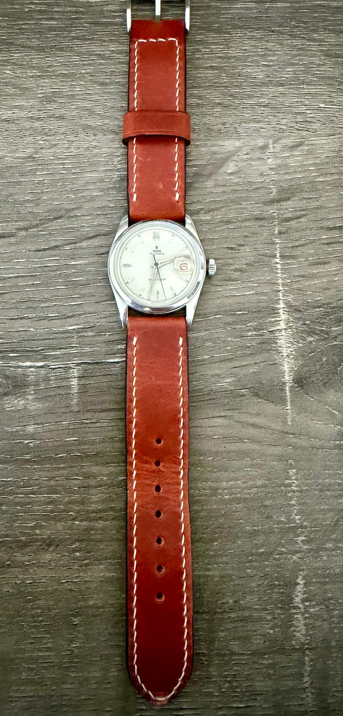 Customer photo review of Horween English Tan Dublin | Natural Thread