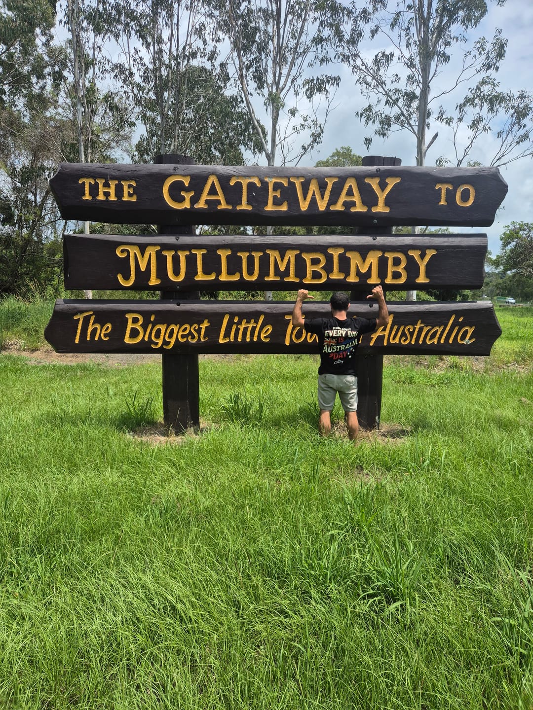 Customer photo review of Big Chocky | Aussie Day Tee