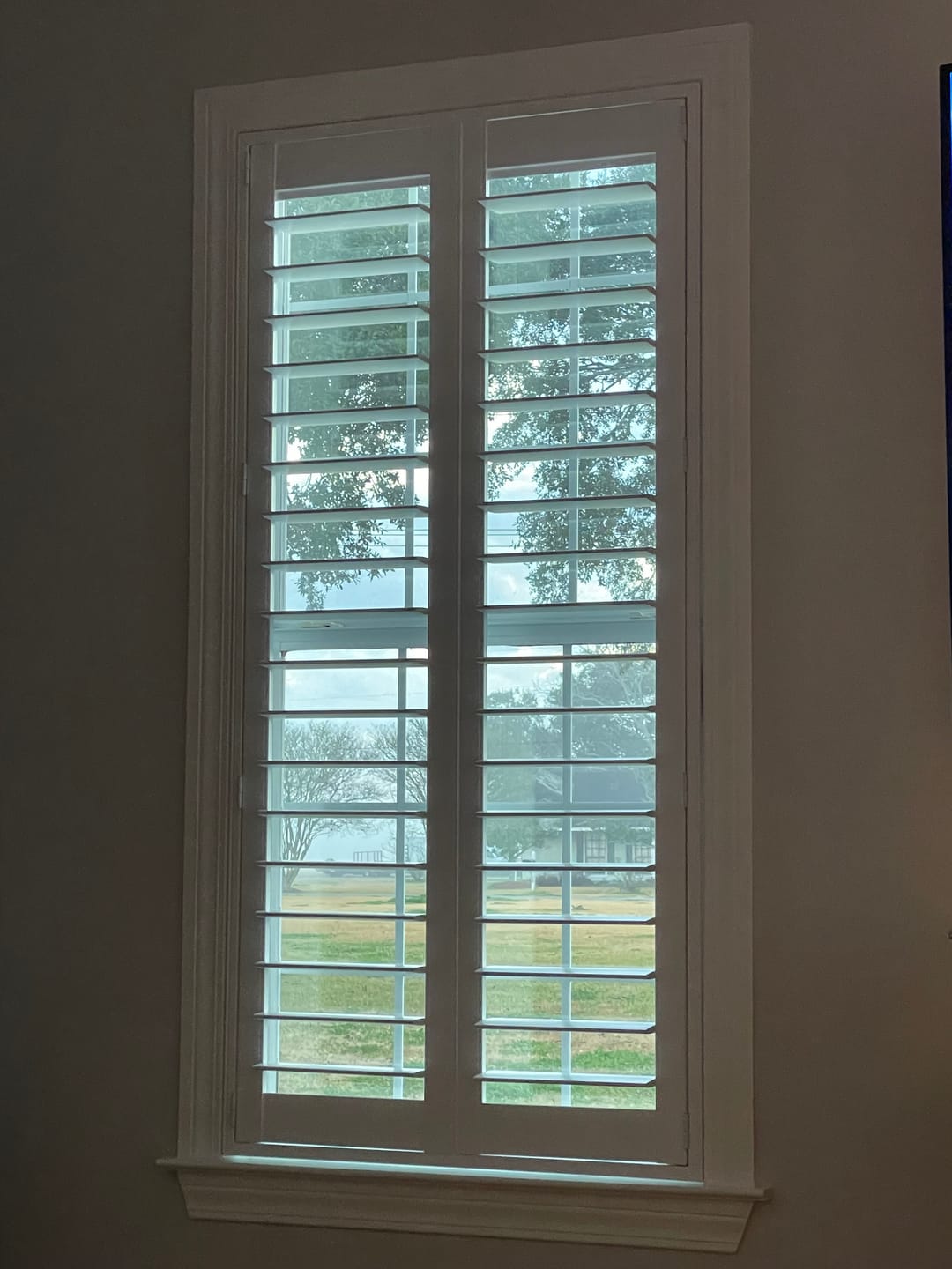 Customer photo review of Economy Polyresin Plantation Shutter