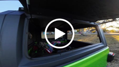 Customer video review of OPENROAD Truck Cap with Full Wing Doors, Extra-Large Storage, and LED Brake Light