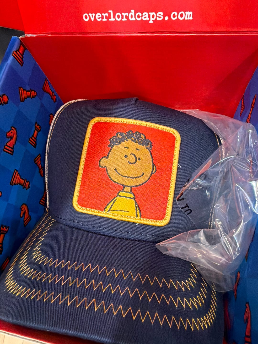 Customer photo review of OVERLORD X Peanuts: Franklin Trucker Cap