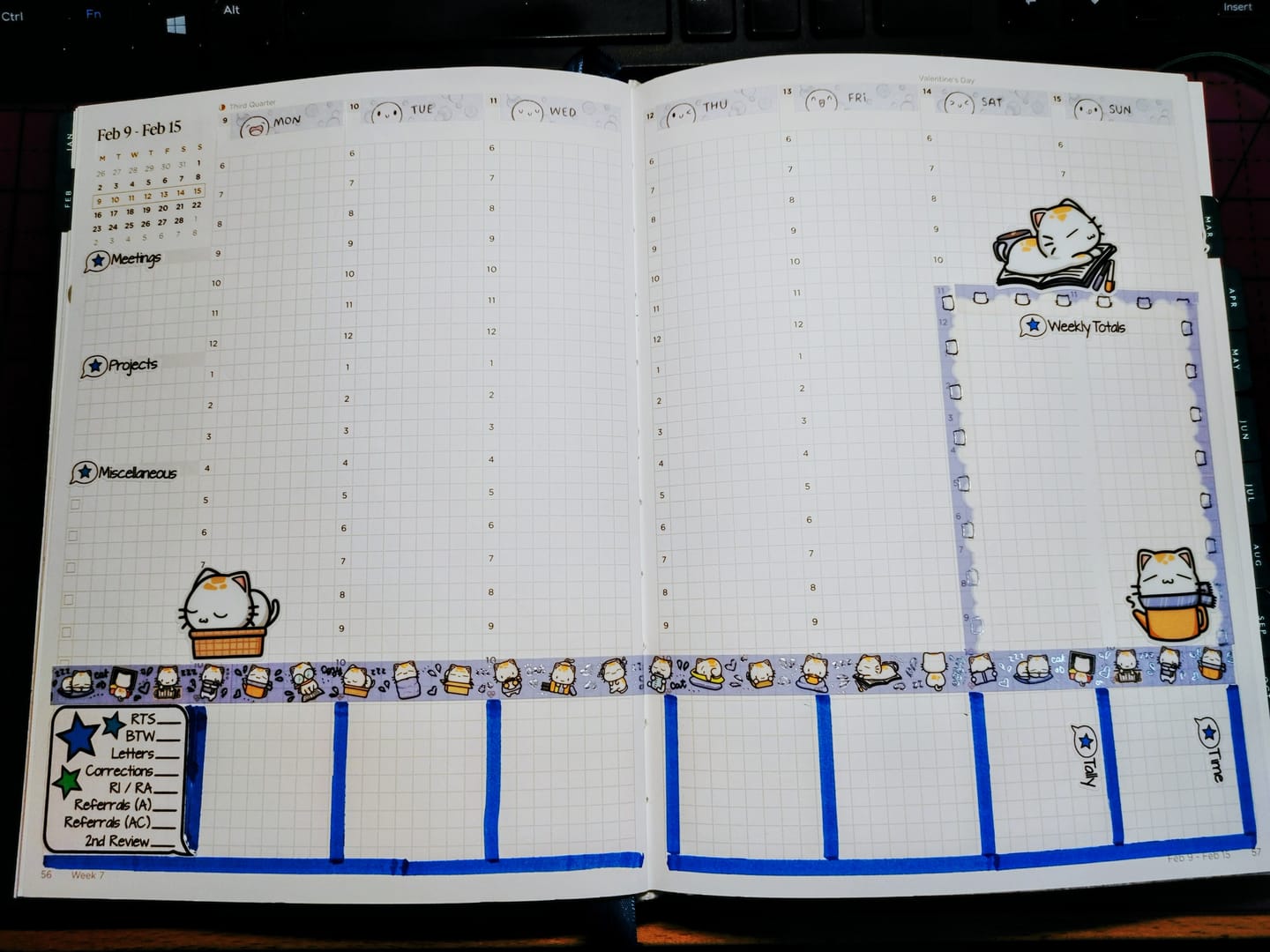 Customer photo review of Sticker Sheet - Cozy Cats