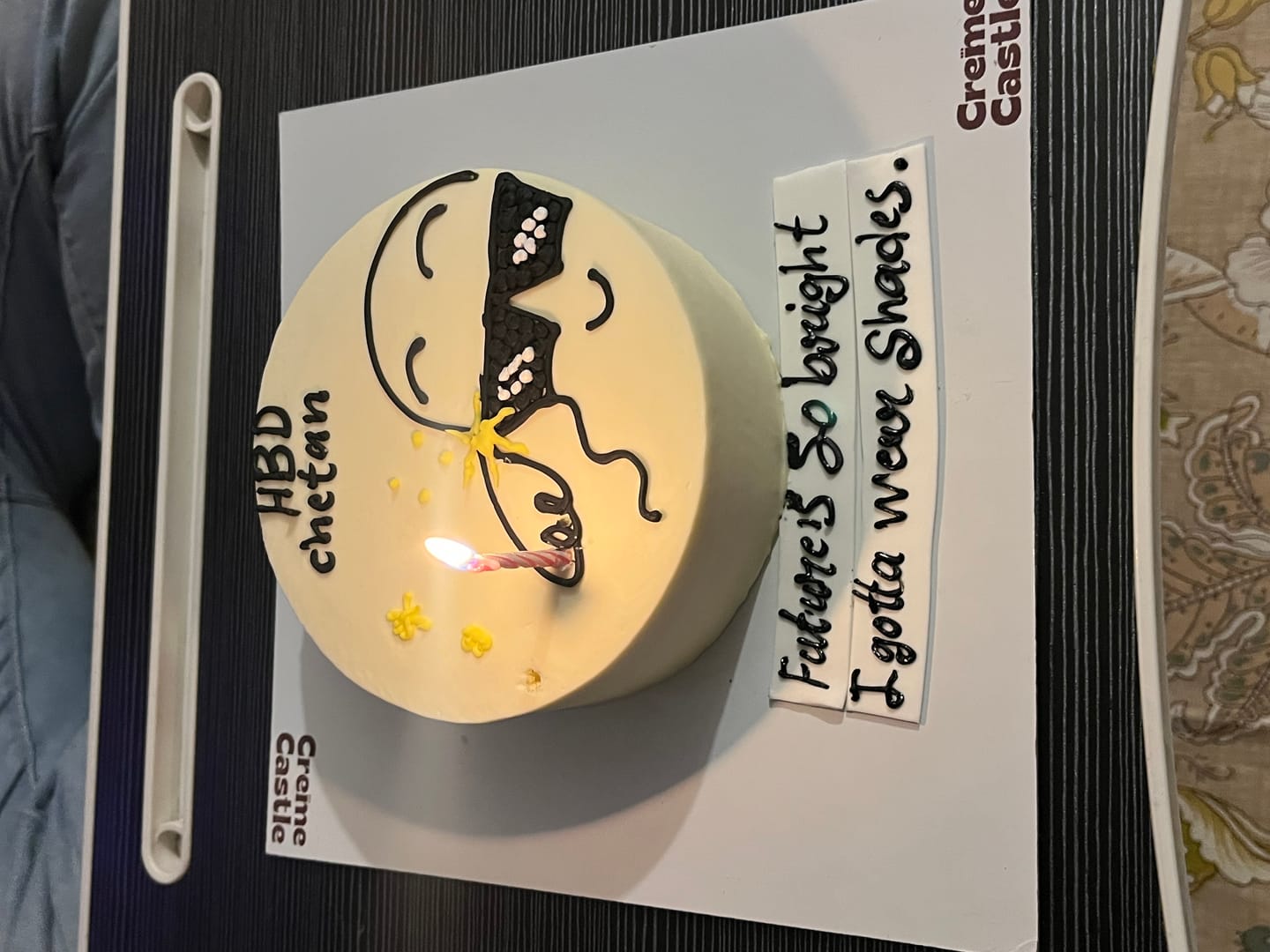 Customer photo review of Meme Theme Cake for Boyfriend