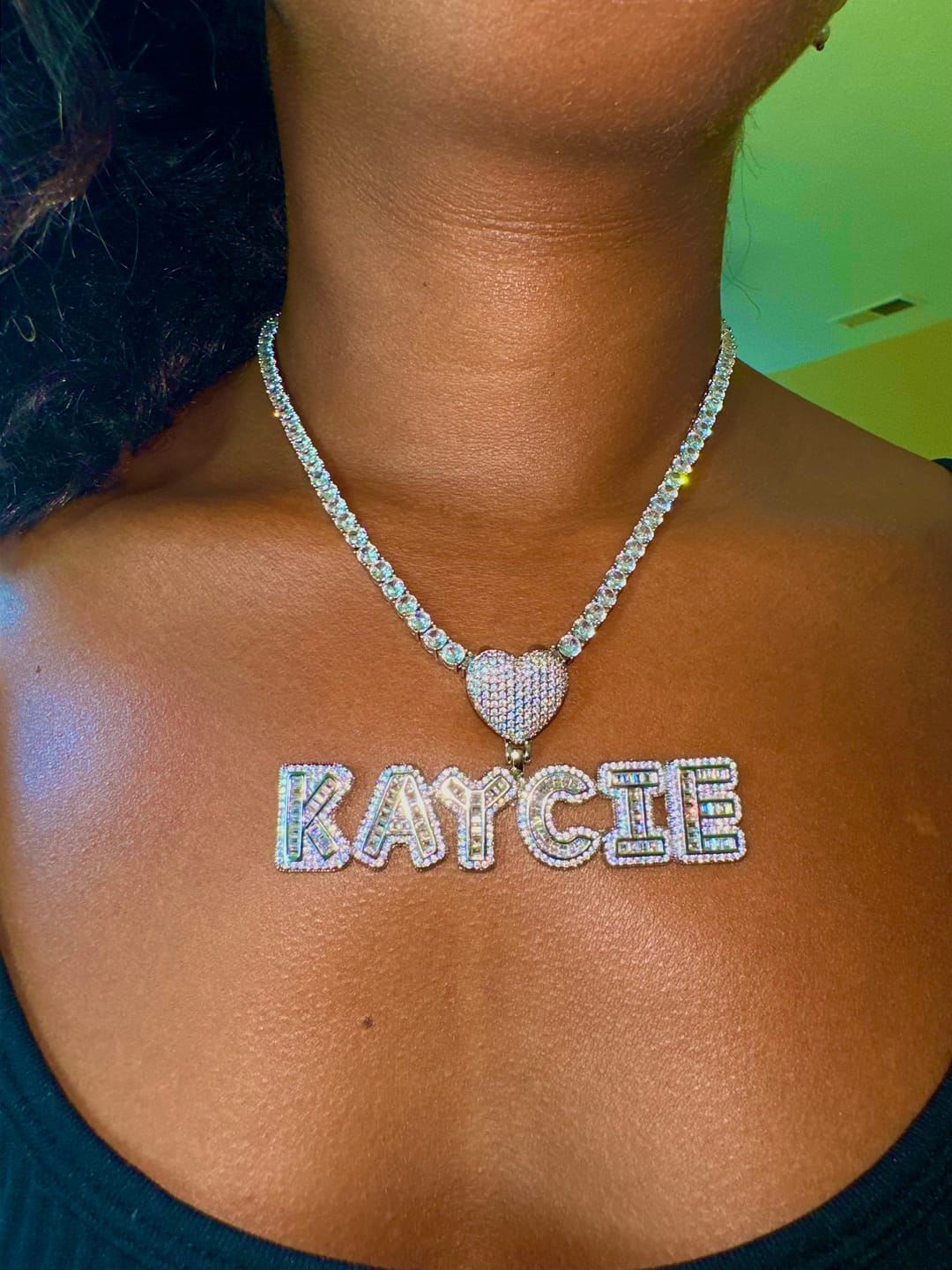 Customer photo review of SASSY CUSTOM NECKLACE