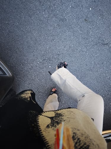 Customer photo review of Elegant lace platform high heels