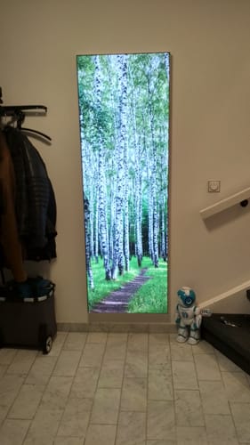 Customer photo review of Canvalight® Leuchtbild | Sommerbirken | Schmal