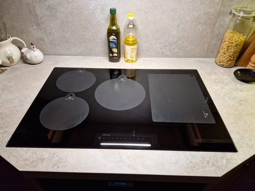 Customer photo review of Inductie matjes set van 5 - Zwart - Diverse maten + rechthoek