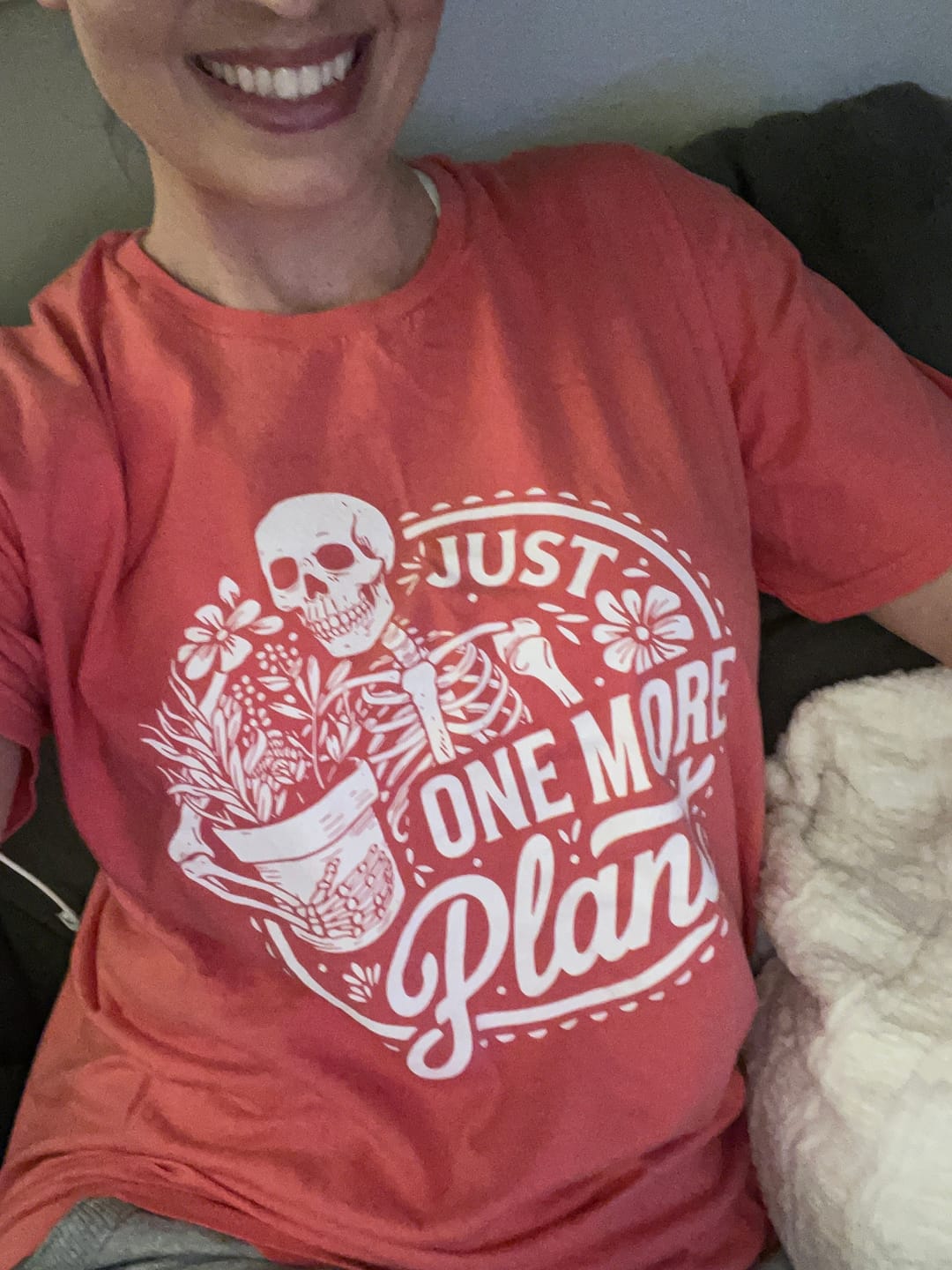 Customer photo review of Just One More Plant Tee
