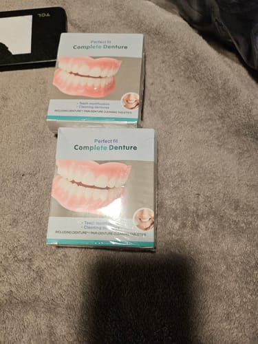 Customer photo review of 🦷  Fit Full Functional DenturesMake you more confident-Made in the USA & FDA-Certified