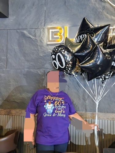 Customer photo review of 60th Birthday With God's Grace & Mercy