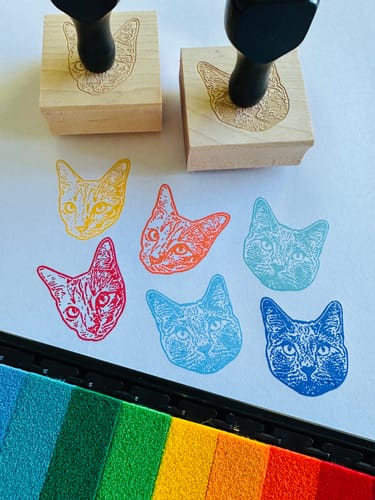 Customer photo review of Face Stamp﹘ Wood Stamp