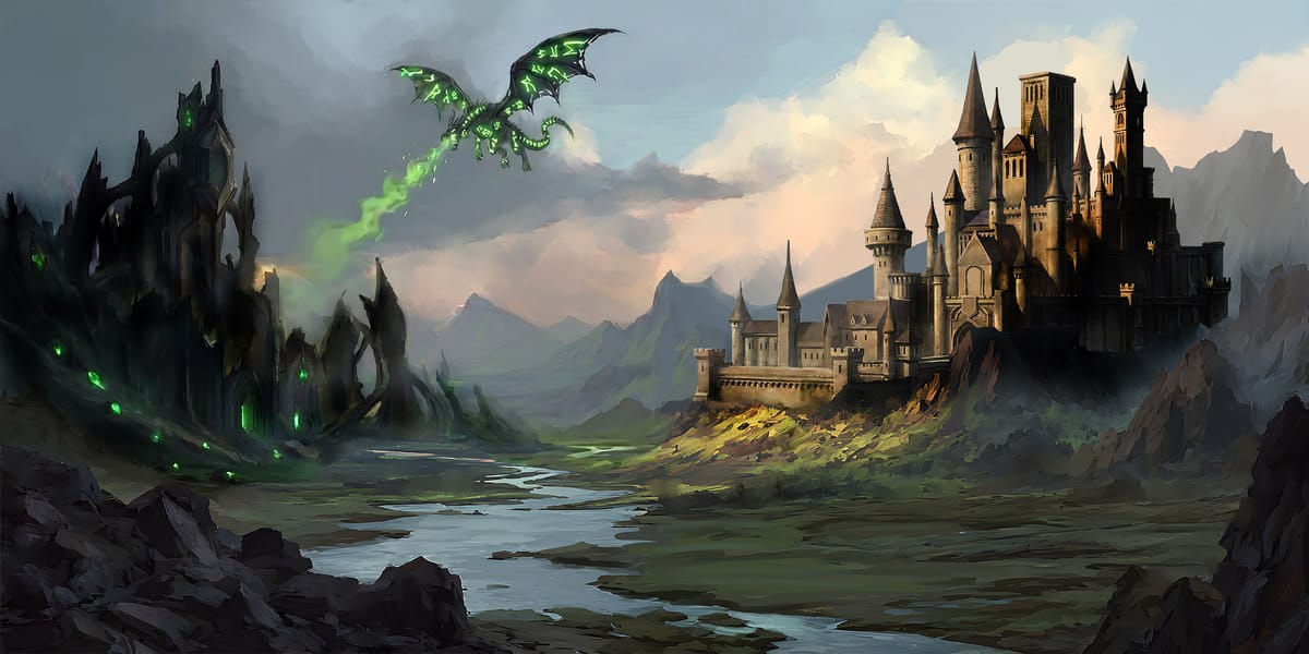 Customer photo review of Fantasy Landscape Commission