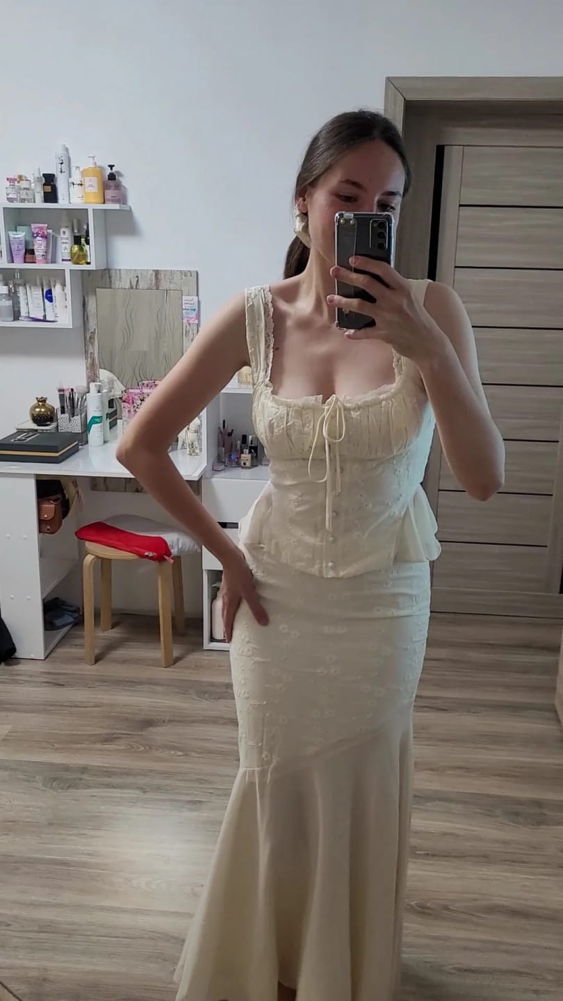 Customer photo review of Esther Mermaid Skirt Set