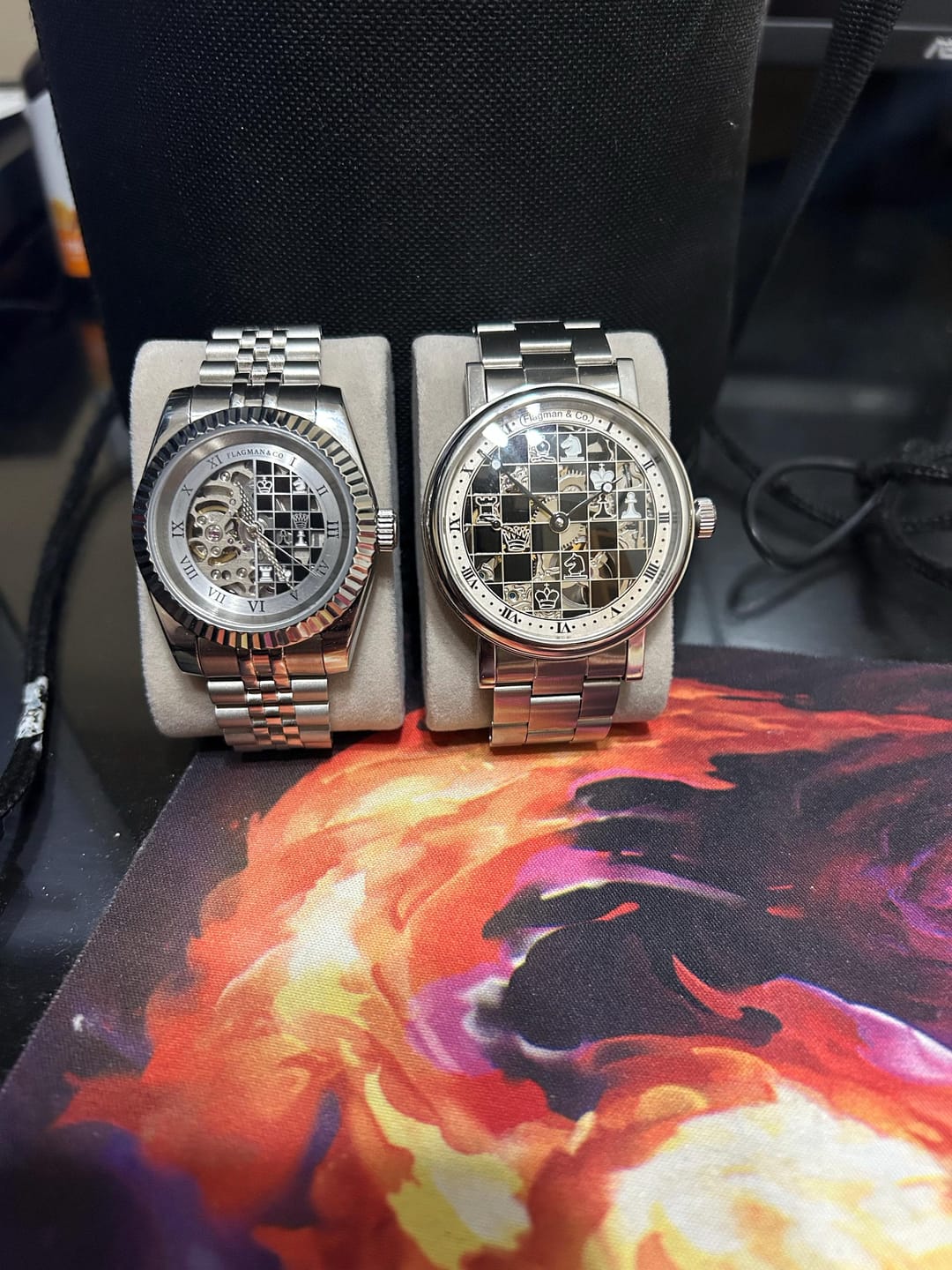 Customer photo review of Chess Skeleton Watch - Royal Check