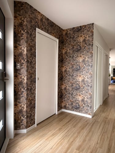 Customer photo review of Thalia - Peacock Wallpaper - Navy - Last 2 Rolls