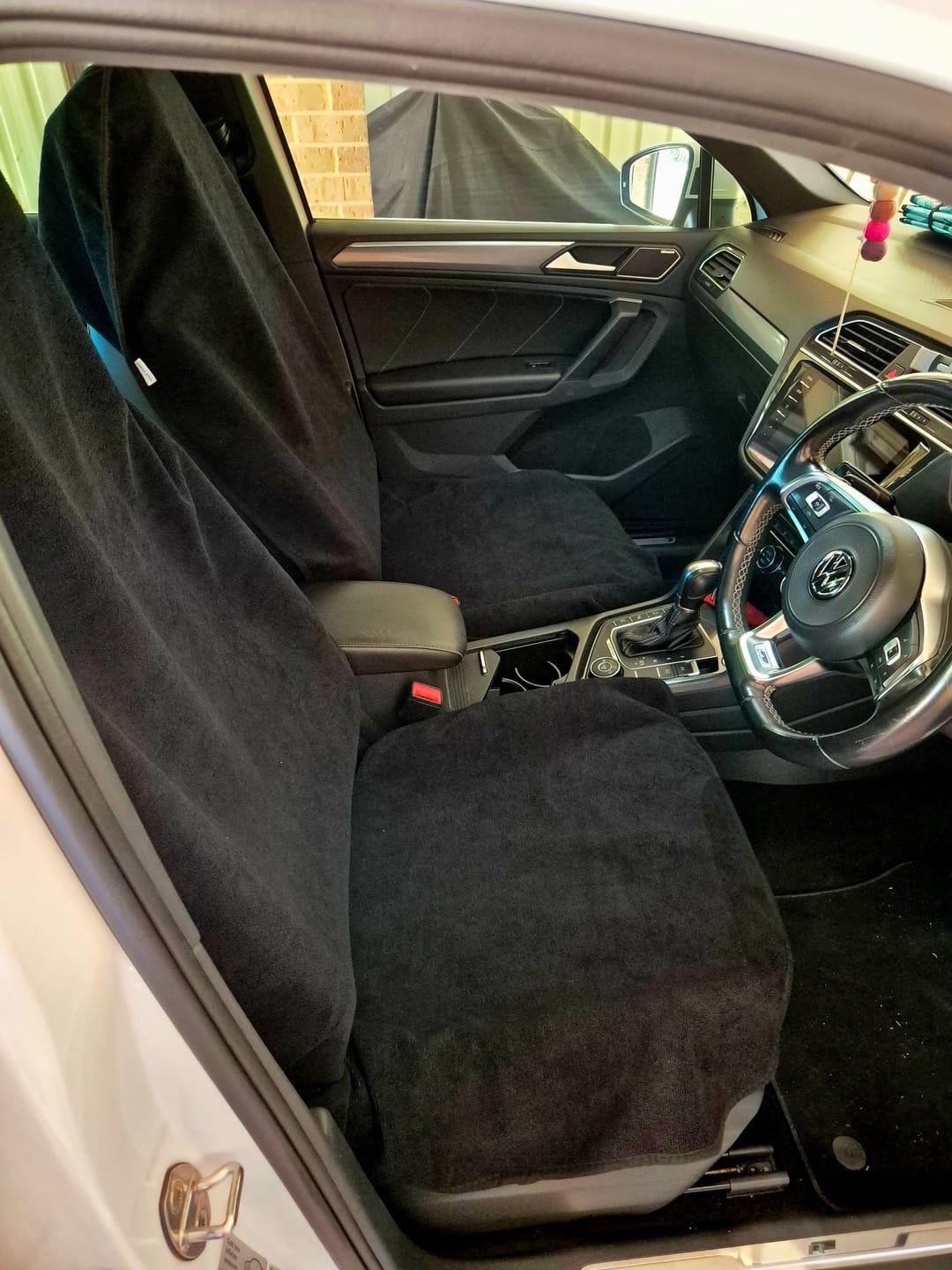 Customer photo review of Waterproof Car Seat Towel | Towel Society