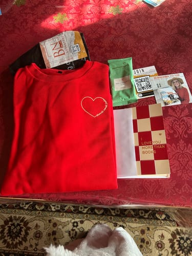 Customer photo review of Monthly Brenda Novak’s Book Box Subscription