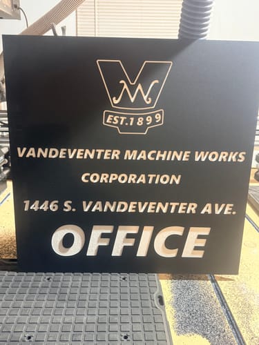 Customer photo review of ColorCore HDPE Plastic - Premium Multi-Layer Engravable Sheets