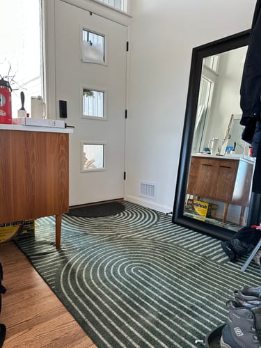 Customer photo review of Echo Washable Area Rug - Green
