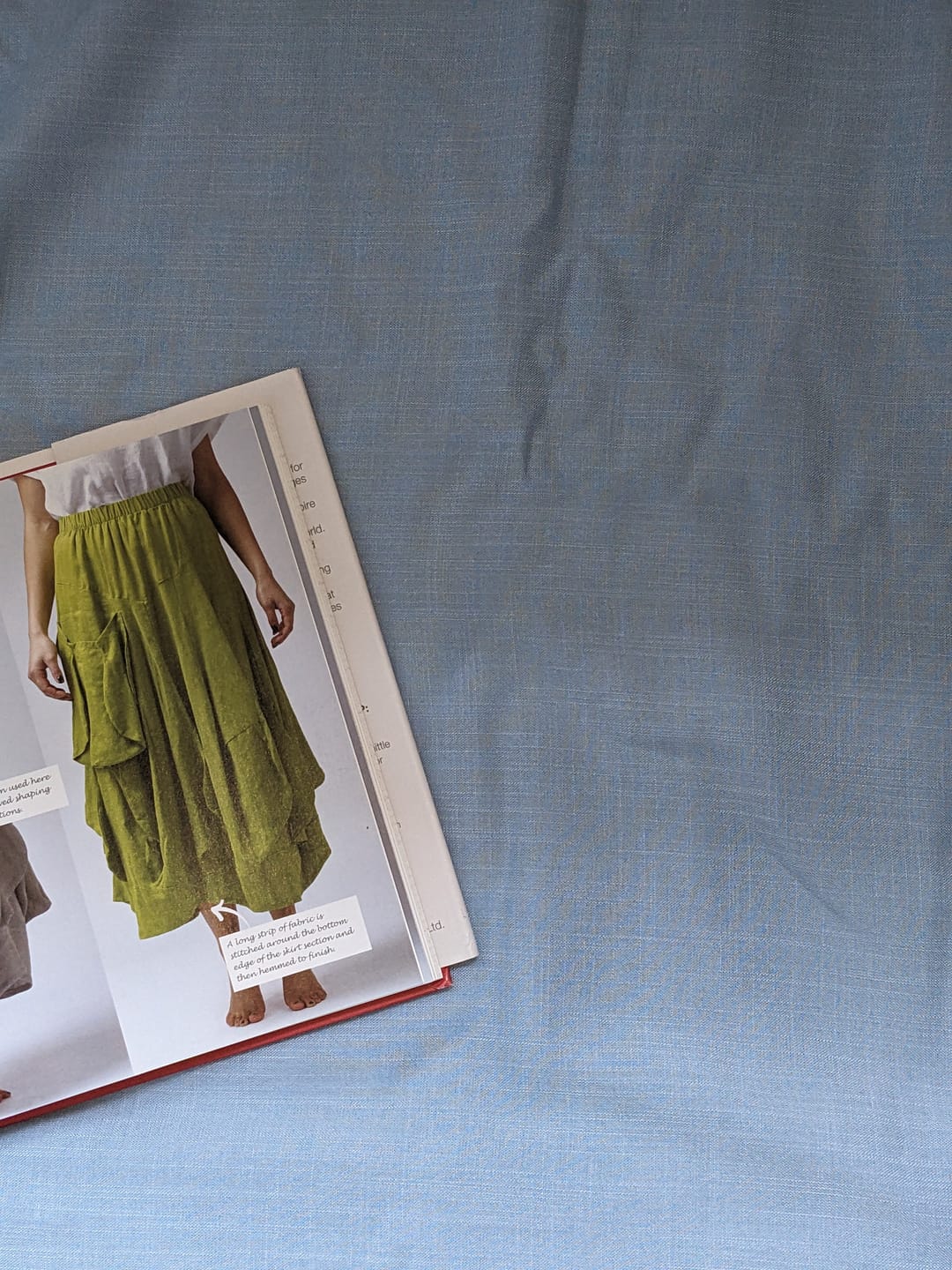 Customer photo review of Plain Linen Look Viscose Fabric